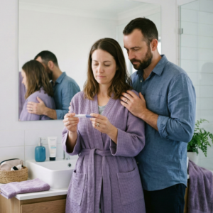 Para jest zawiedziona kolejnym negatywnym testem ciążowym, są bezradni